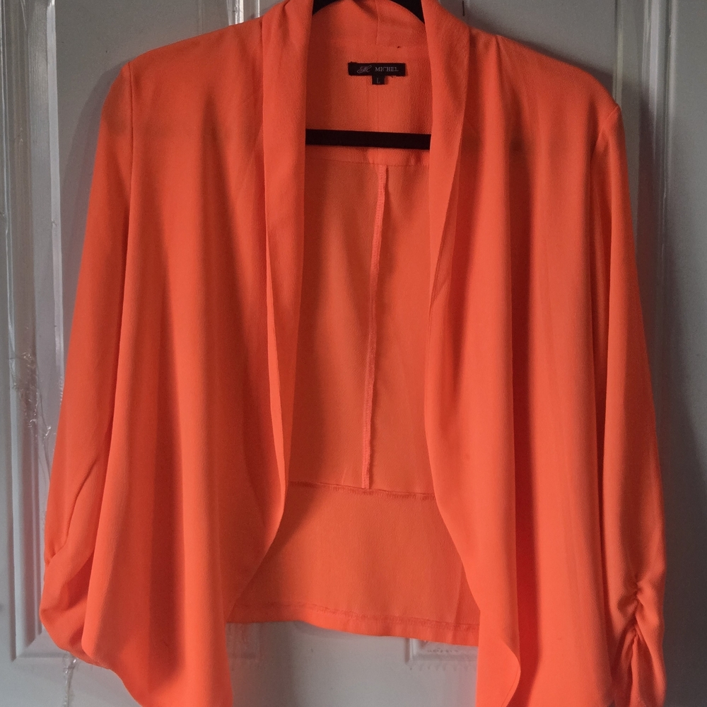Michele Orange Long Sleeve Dress